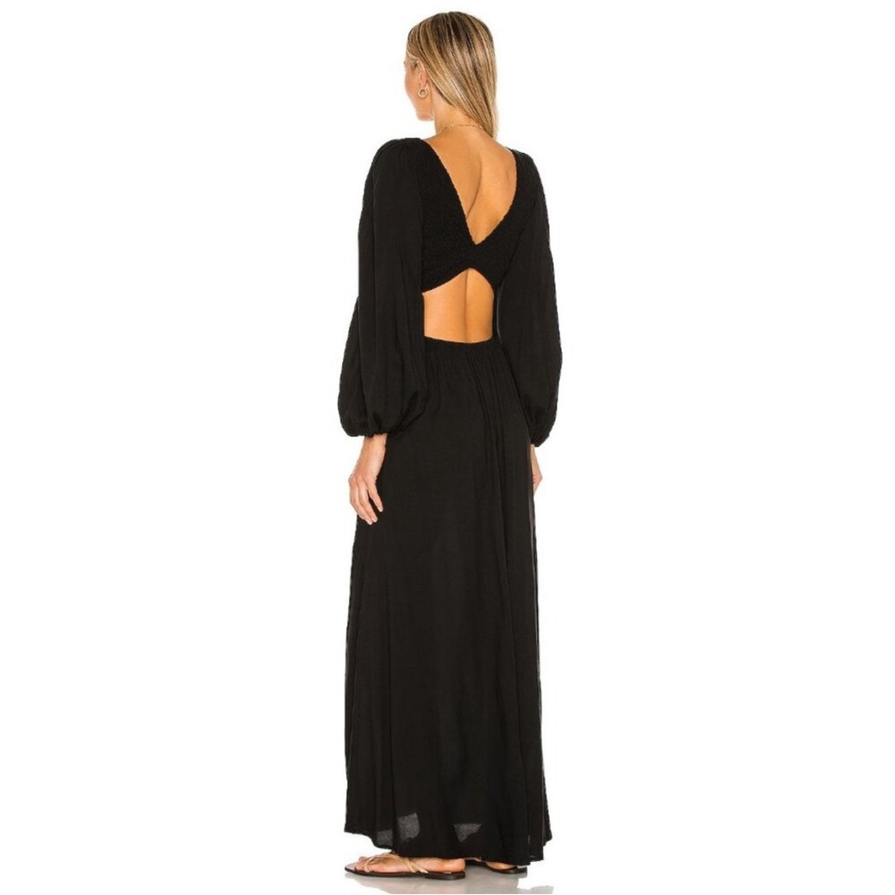 Indah Julie Cutout Maxi Dress Long Sleeve Black Size S NWT - Picture 7 of 16